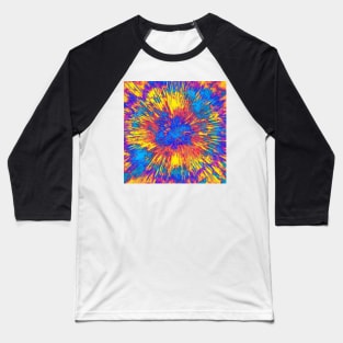 Colorful Starburst Baseball T-Shirt